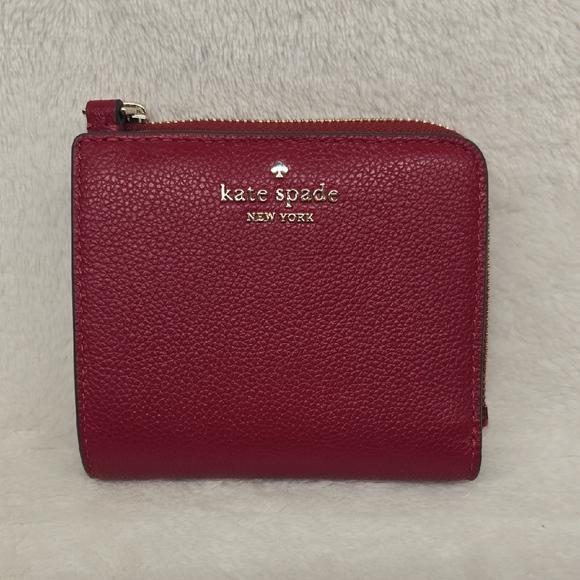Kate Spade "Red Jam" Leather Wallet - Picture 1 of 13